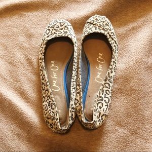 TOMS One for One leopard print flats